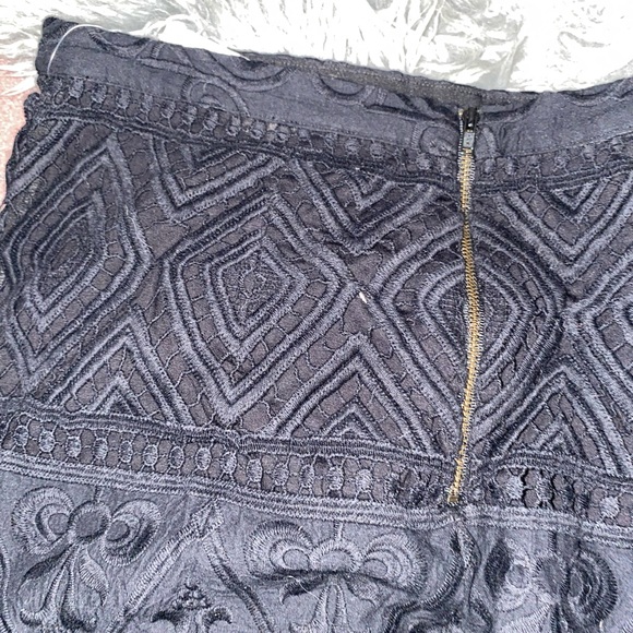 Anthropologie Black Lace Skirt - Picture 7 of 11